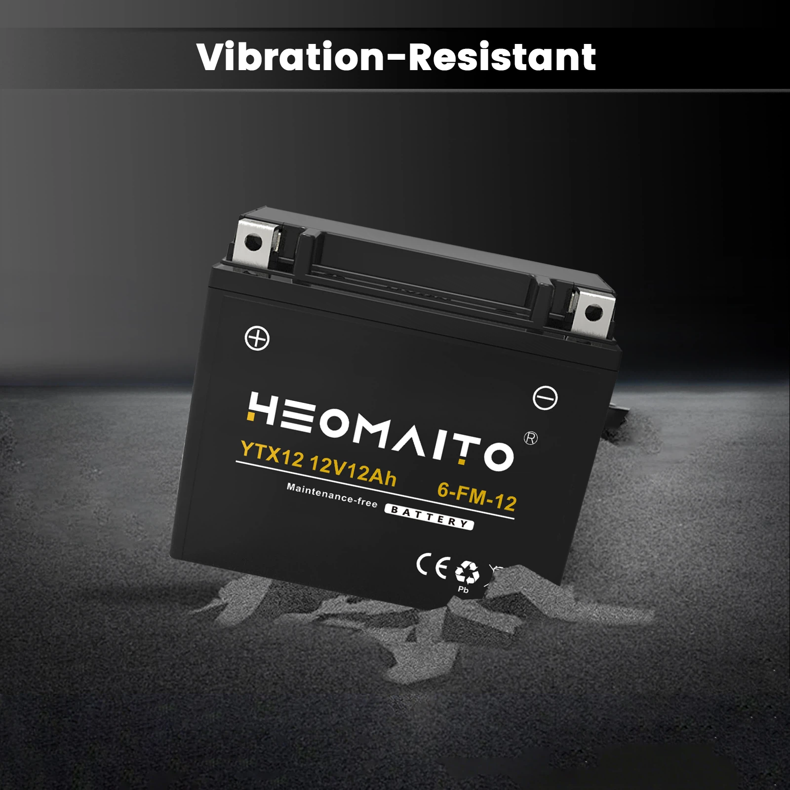 YTX12 12AH 12V AGM Motorcycle Battery