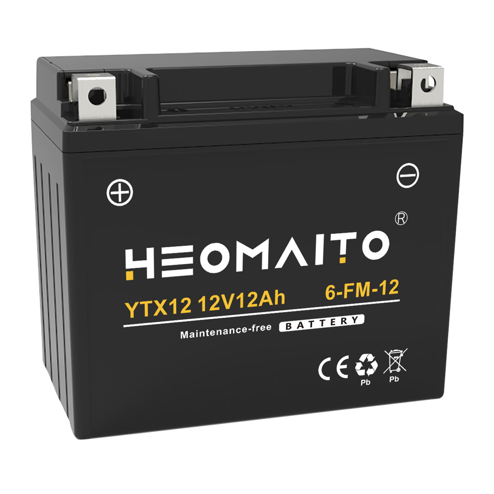 YTX12 12AH 12V AGM Motorcycle Battery
