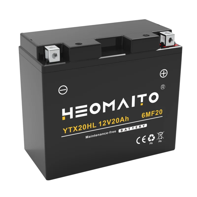 YTX20HL-BS AGM Motorcycle Battery 12V 20Ah 430CCA | Heomaito