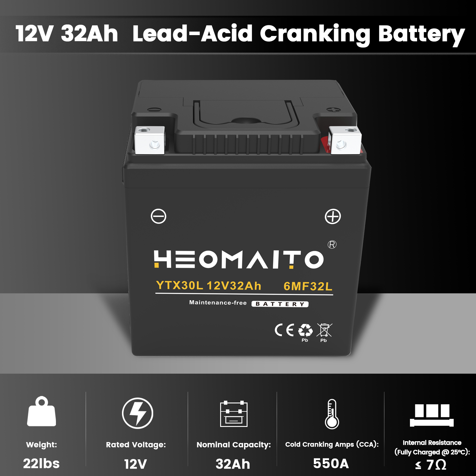 YTX30L 32AH UTV & ATV Battery – Arctic Cat, Silicone-Based