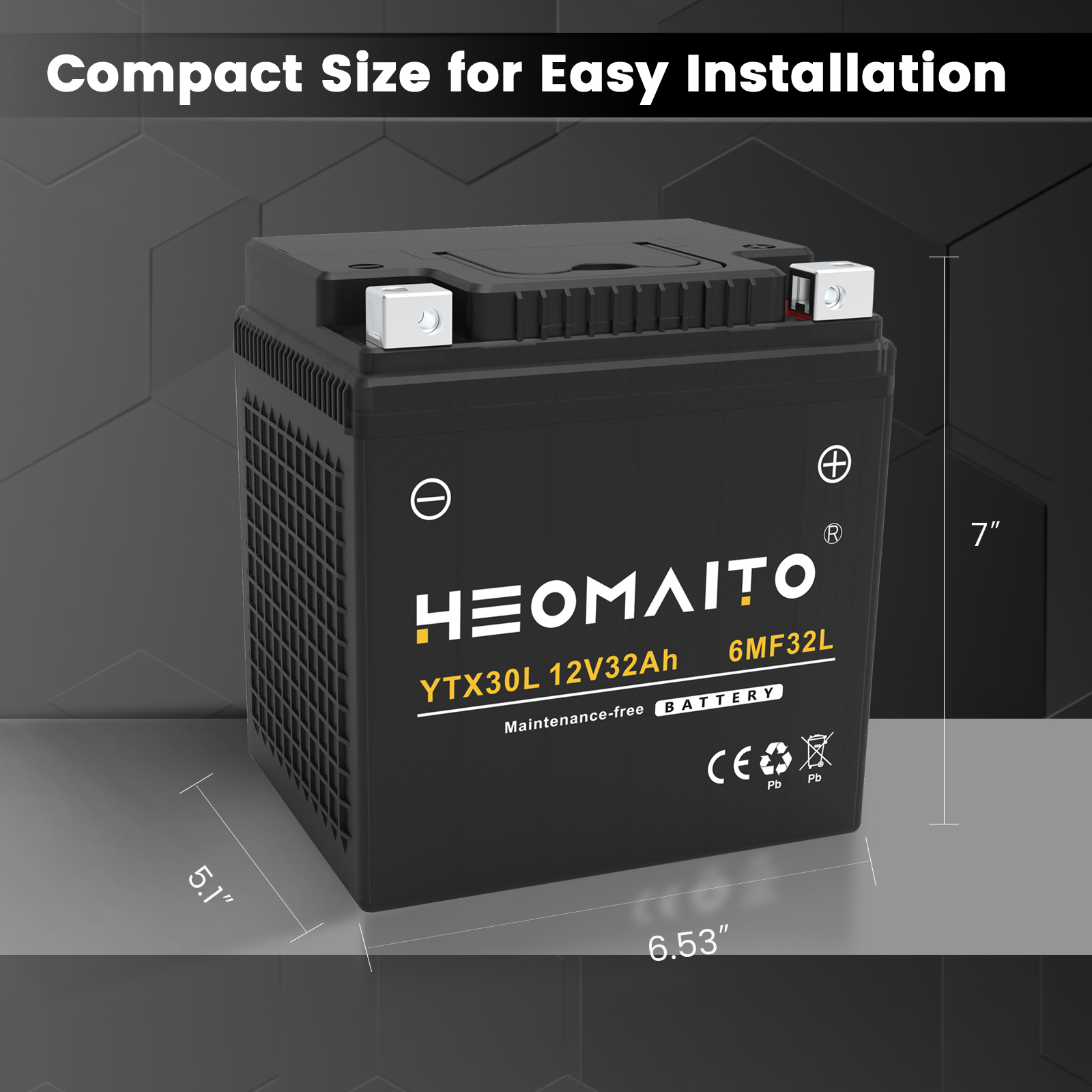 YTX30L 32AH UTV & ATV Battery – Arctic Cat, Silicone-Based